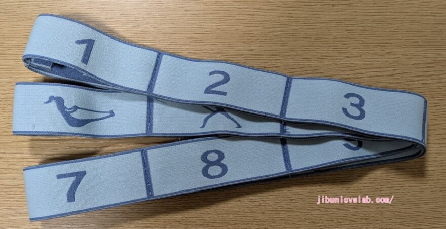 うちヨガのストレッチバンドの代替品の写真
